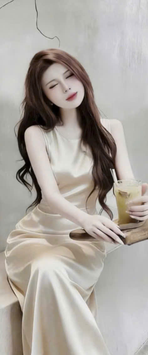 Đầm Dự Tiệc Lụa Satin Cổ Tròn Sát Nách Chiết Eo Dáng Dài